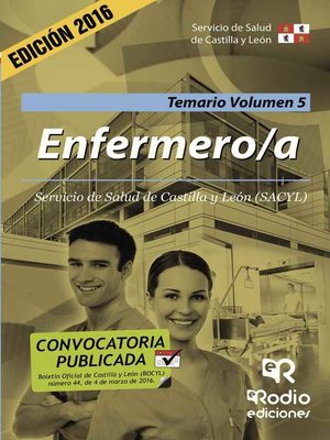 cover image of Enfermero/a. Temario. Volumen 5. Servicio de Salud de Castilla y León
